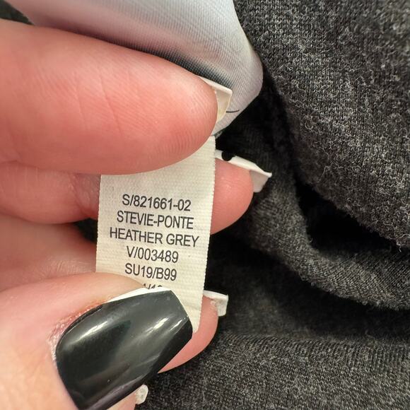 Old Navy Stevie Ponte Pants Heather Gray Size Large High Waisted Knit Pants - Picture 6 of 6